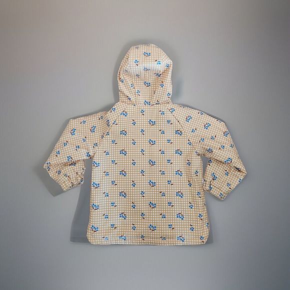 Zara Girls Lined Floral Raincoat Size 4-5 Years Yellow - Picture 3 of 6